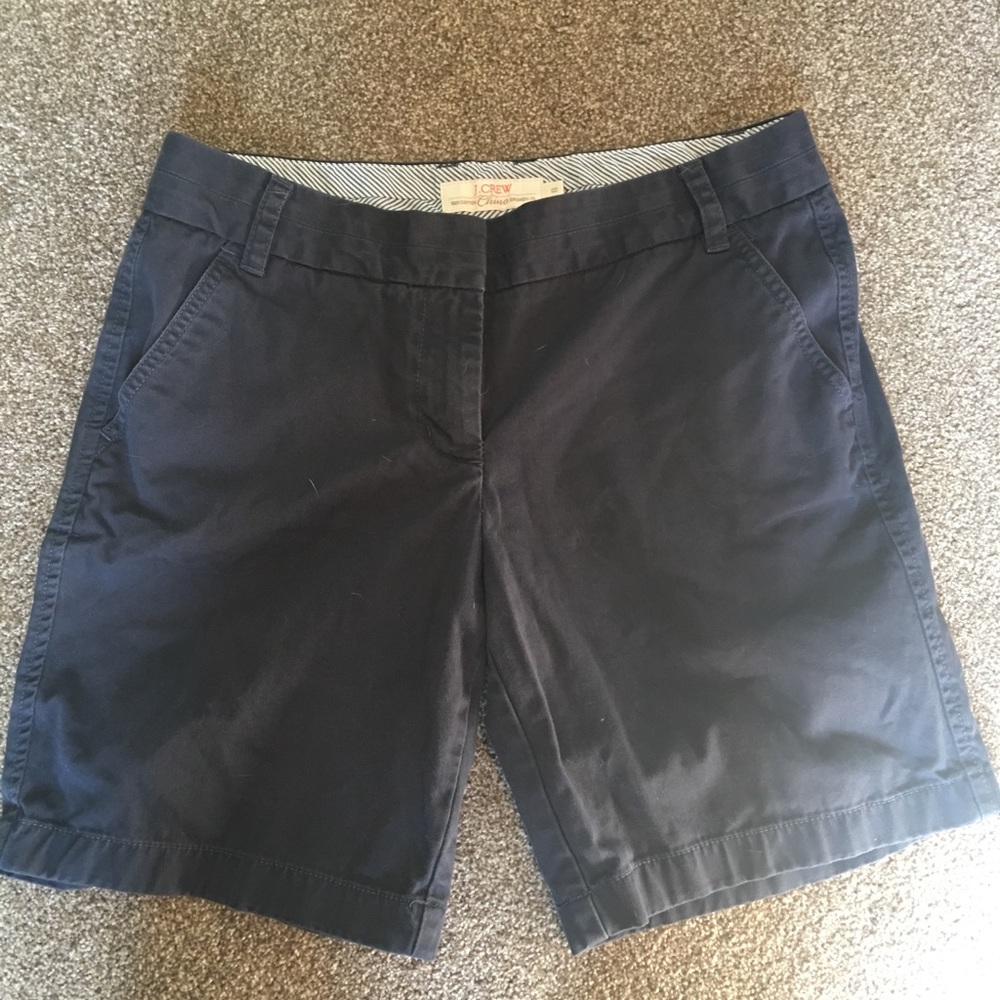 J Crew navy blue Bermuda shorts